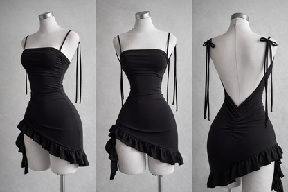 Rebellina - レースアップミニドレス