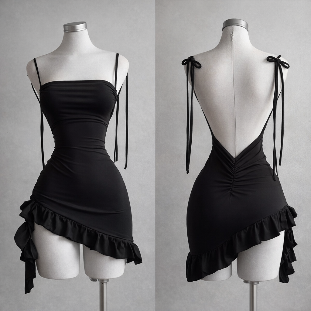 Rebellina - レースアップミニドレス