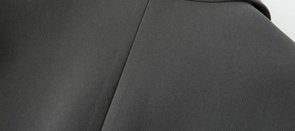 Blazer Feminino Preto com Botão Único – Office Fashion com Estilo Y2K e Toque Coreano