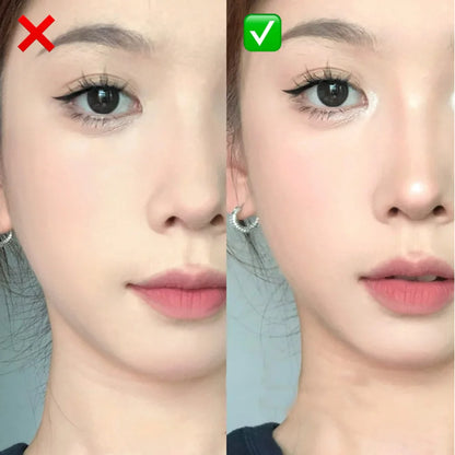 Bastão de Sombra e Iluminador 2 em 1 – Efeito Matte + Glow em Branco e Prata para Olhar Iluminado