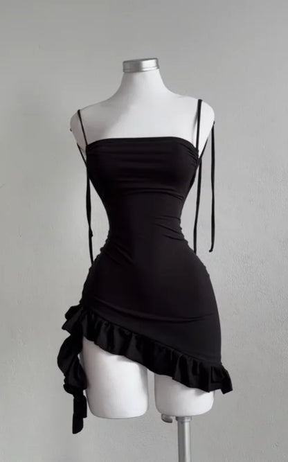 Vestido Tendência Y2K – Cintura Alta, Sem Costas e Perfeito para Mulheres Ousadas